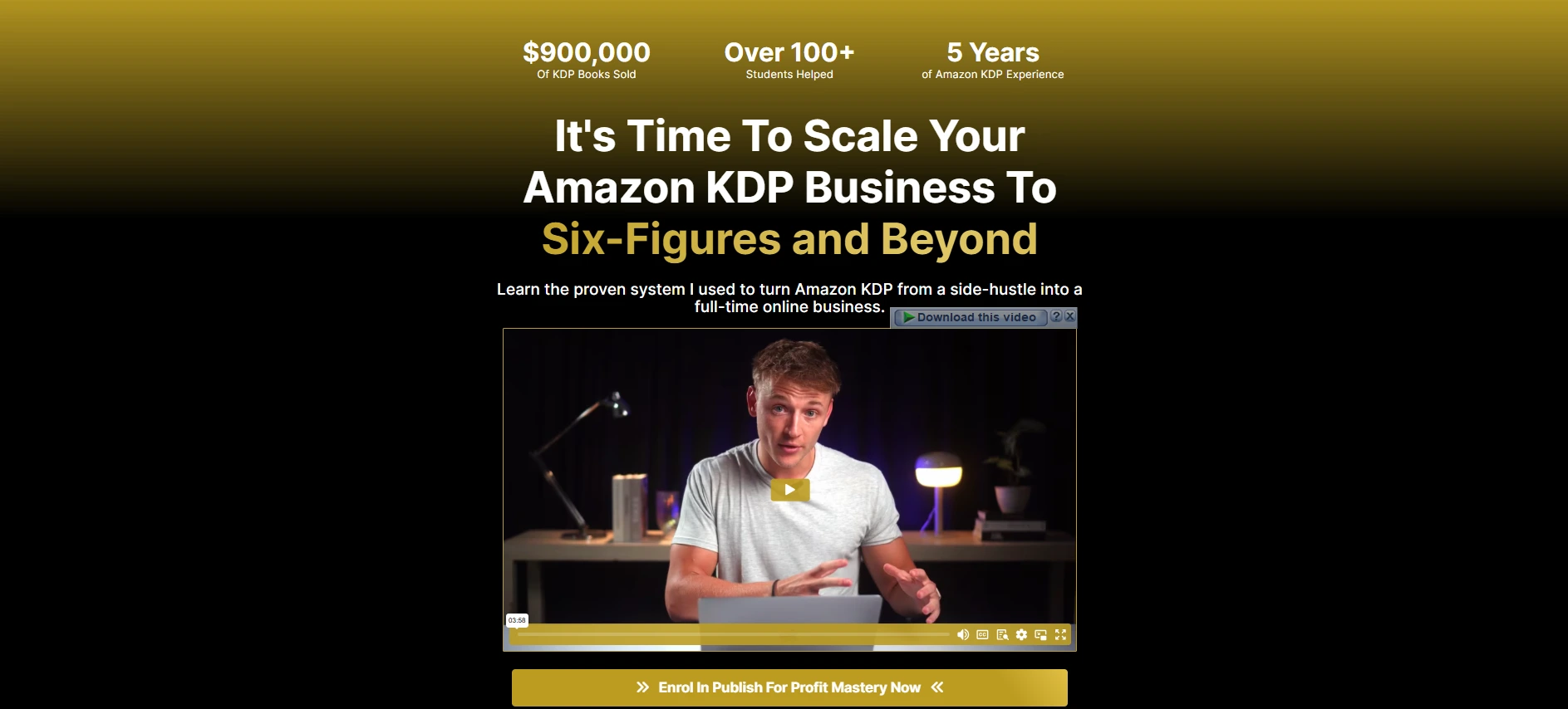 Sam Barnes – Publish For Profit Mastery Download